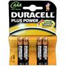 Duracell - Pack 4 Pilas AAA Plus Power