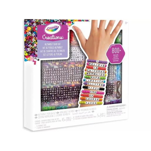 Crayola - Set de perlitas para crear pulseras, actividad creativa