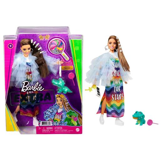 Barbie - Muñeca Extra - Vestido arcoíris