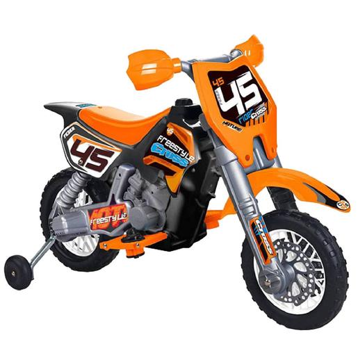 Feber - Moto infantil eléctrica - Cross Bike naranja