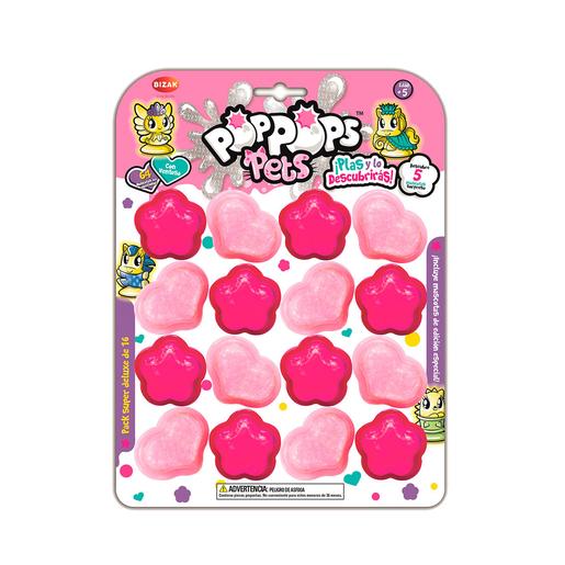 Pop Pop Pets - Pack Súper Deluxe 16 Burbujas