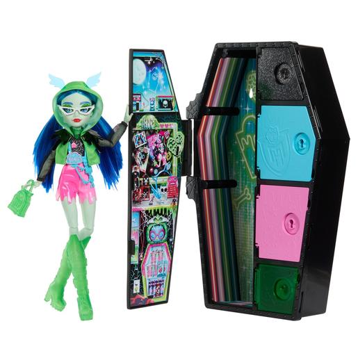 Mattel - Monster High - Skulltimate Secrets Neon Frights Ghoulia (Varios modelos) ㅤ
