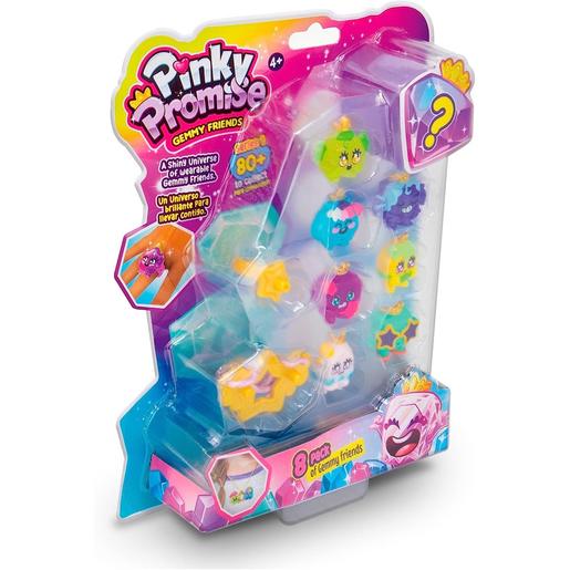 Bizak - Pack de 8 gemas coleccionables Pinky Promise (Varios modelos) ㅤ