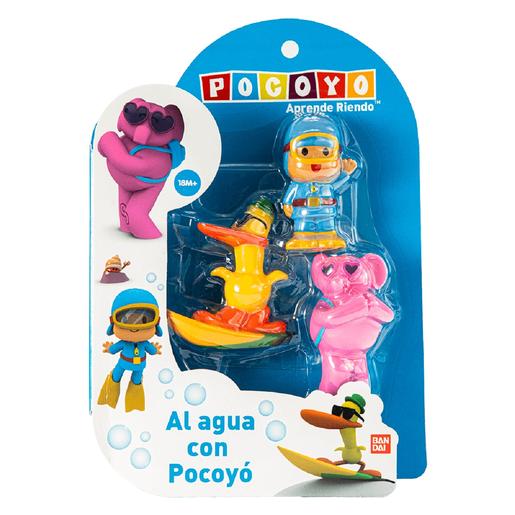 Pocoyó - Pack 3 figuras de baño