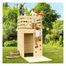 Torre infantil de madera con rocódromo