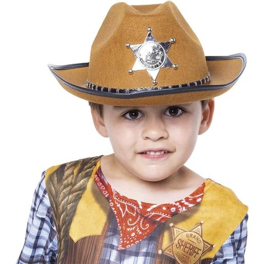 Rubie's - Sombrero de sheriff con placa frontal para disfraces XS ㅤ
