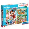 Mickey Mouse - 3 puzzles x 48 piezas Mickey and Friends