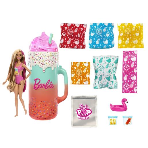Barbie - Boneca Revela Surpresa Série Tropical Frutada ㅤ