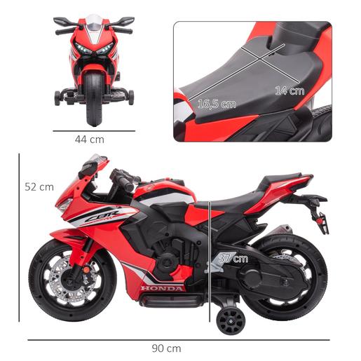 Homcom - Moto eléctrica Honda roja