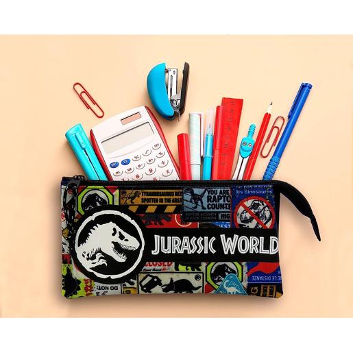 Play - Jurassic World - Portatodo triple multicolor de material escolar Jurassic World