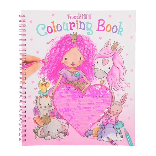 Princess Mimi - Libro para Colorear con Lentejuelas