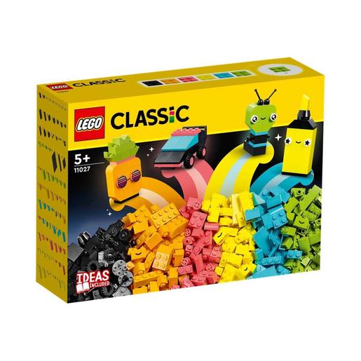 LEGO - Diversión Creativa Neón: Juguete de Construcción con 5 Mini Maquetas  11027