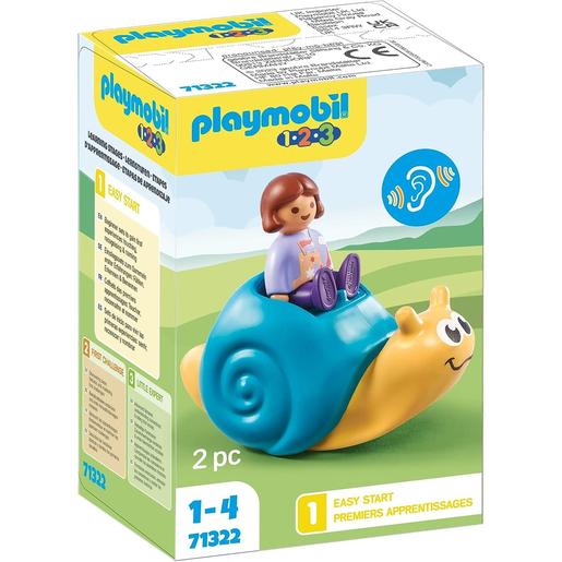 Playmobil - Caracol basculante con niño PLAYMOBIL 1.2.3 ㅤ
