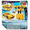 Hasbro - Transformers - Transformers Earthspark - Cambiador de Giro Bumblebee y Figura Mo Malto ㅤ