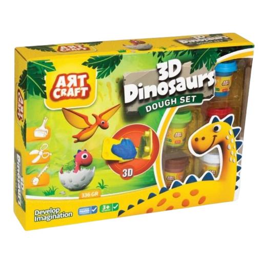 Playset dinosaurios 3D grandes de plastilina