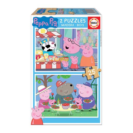 Educa Borrás - Peppa Pig - Pack Puzzles 2x25 Piezas