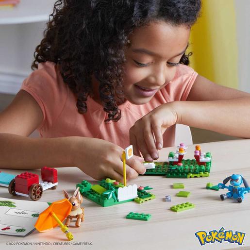 Mattel - Pokemon - Kit de construcción Pokémon centro en el bosque con  bloques y personajes ㅤ