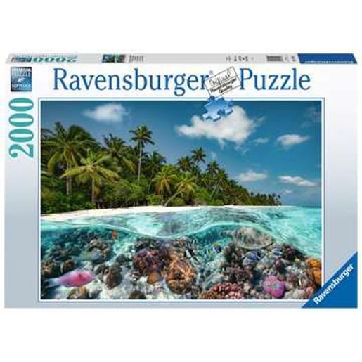 Ravensburger - Puzzle paisaje de las Maldivas, 2000 piezas ㅤ