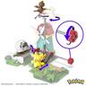 Mattel - Pokemon - Construcción Pokémon con movimiento: Pikachu, Wooloo y Pidgey, 240 bloques ㅤ