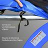 Homcom - Cobertura acolchoada de proteção para borda de trampolim de 366 cm Azul