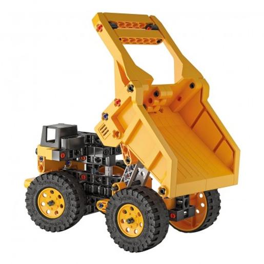 Clementoni - Set de construcción Mechanics Camión minero con instrucciones en App ㅤ