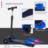 Homcom - Patinete scooter Azul con efectos de luz y sonido