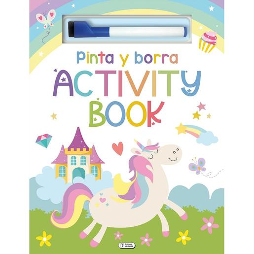 Pinta y Borra. Activity Book Unicornio
