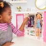 Barbie - Muñeca Fashionista con Armario y Accesorios