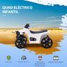 Homcom - Quad eléctrico 6V blanco