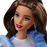 Barbie - Muñeca Fashionista con prótesis - Vestido azul