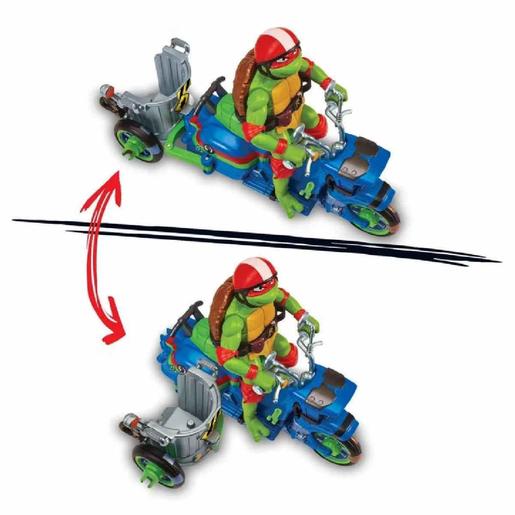 Tortugas Ninja - Moto sidecar con Raphael