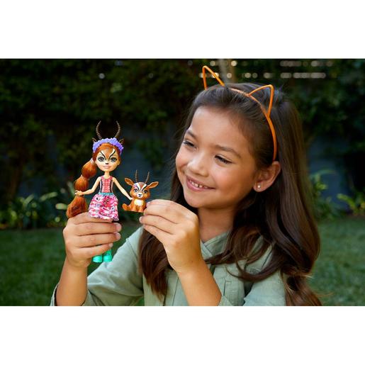 Enchantimals - Gabriela Gazelle y Racer - Pack muñeca y mascota