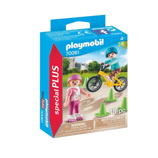 Playmobil - Niños con Bici y Patines - 70061
