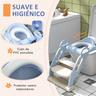 Homcom - Adaptador WC plegable Azul y Blanco
