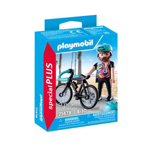 Playmobil - Figura Ciclista de Carretera ㅤ