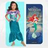 Disney - Fantasia de sereia infantil para carnaval XS ㅤ