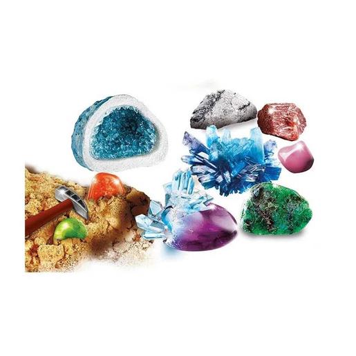 Clementoni - Juego educativo de ciencia: Minerales y geodas multicolor, tamaño mediano
