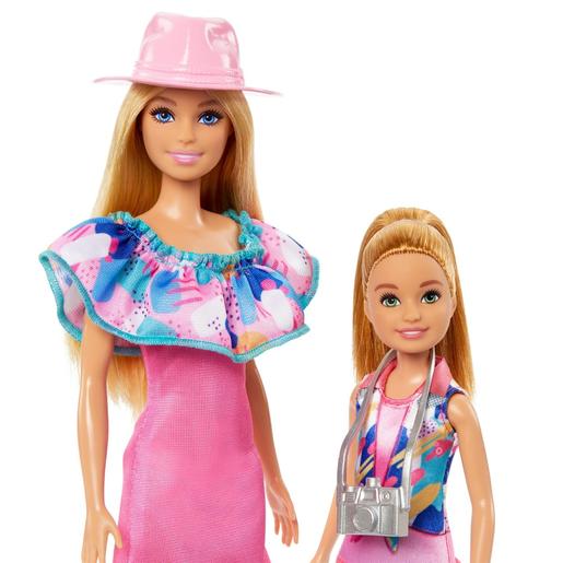 Barbie - Bonecas irmãs com vestuário de verão e cachorrinhos. ㅤ