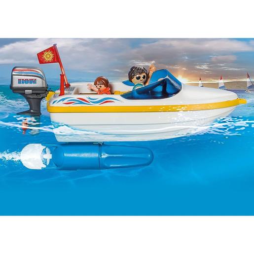 Playmobil - Pick-up con lancha rapida Family Fun ㅤ