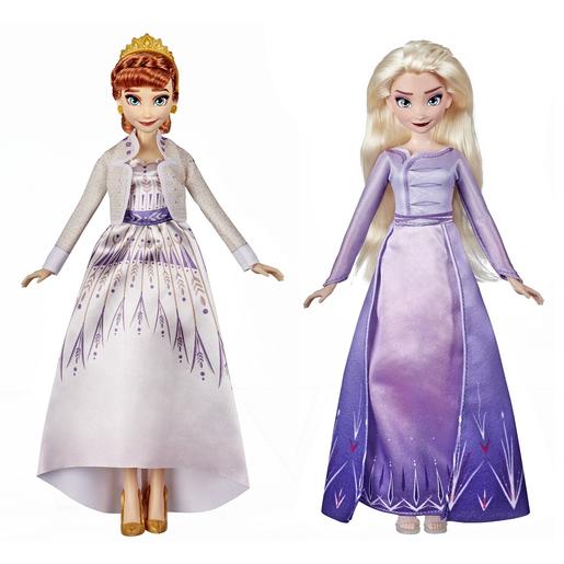 Frozen - Pack muñecas Elsa y Anna moda real