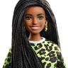 Barbie - Muñeca Fashionista - Camiseta neón leopardo