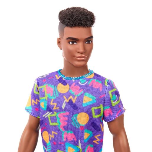 Barbie - Ken Fashionista pelo afro - Conjunto estampado