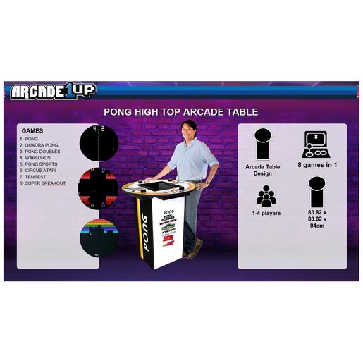 Arcade1Up - Mesa de juegos recreativa Multijugador Pong Arcade Table