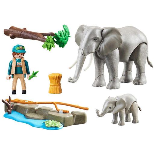 Playmobil - Recinto exterior de elefantes - 70324