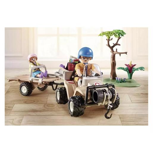 Playmobil - Quad rescate de animales Wiltopia set de juguetes