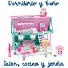 Famosa - Casa de juegos rosa y verde con muñeca y accesorios divertidos ㅤ