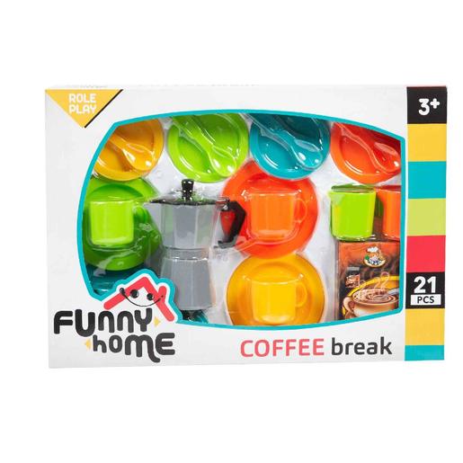 Funny Home - Juego de café con accesorios