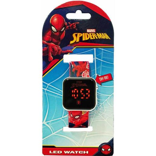 Marvel - Spider-man - Reloj LED Spiderman multicolor ㅤ