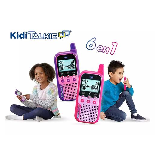 Vtech - KidiTalkie 6 en 1, Walkie-Talkie para niños, color rosa, conexión segura ㅤ