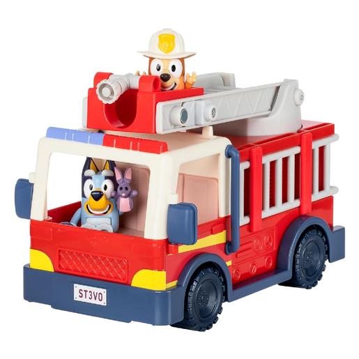 Bluey - Camión de bomberos con figuras